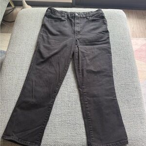 Good American Charcoal Denim Pants